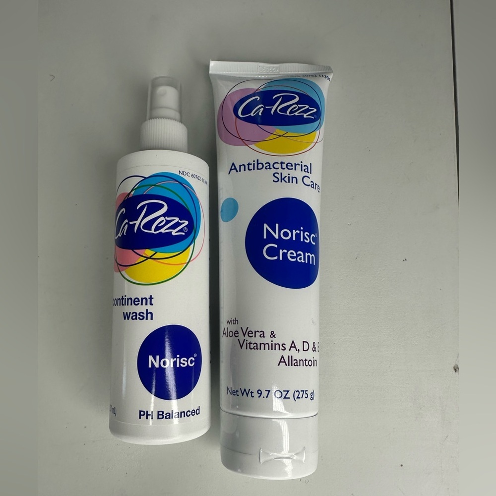 Ca-Rezz Antibacterial Skin care Norisc Cream 9.7 oz Incontinent Wash HP Balance